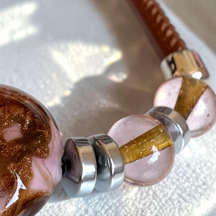 NIEUW! Cortona Marrone — Murano glas armband | Bella Murano