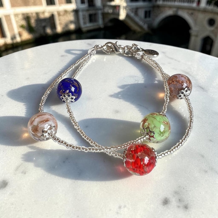 NIEUW! Varenna — Murano glas armband | Bella Murano