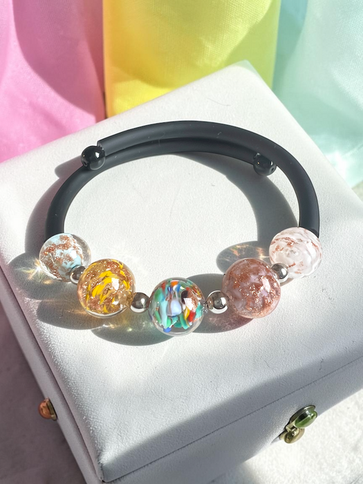 NIEUW!  Murano glas armband 'Assisi' Aria