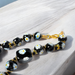 Murano glas armband Lucca nero - handgemaakt zwart Venetiaans glas
