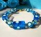 Murano glas armband Lucca aqua - handgemaakt aqua blauw Venetiaans glas