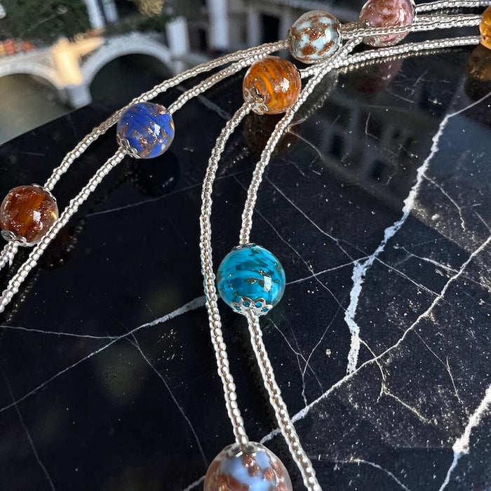 NIEUW! Varenna — Murano glas halsketting | Bella Murano