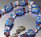 Murano glas halsketting set Bellagio multicolor handgemaakt Venetiaans glas
