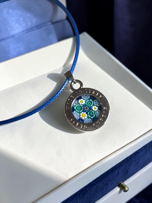NIEUW! Murano halsketting 'Lecce' Blu