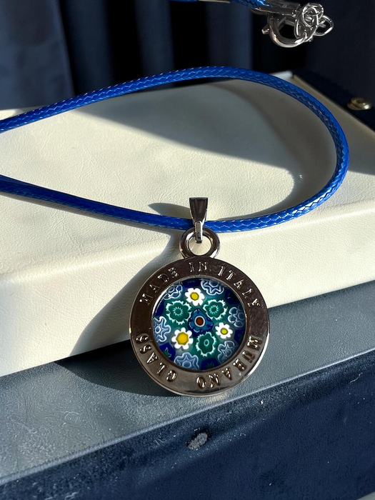 NIEUW! Murano halsketting 'Lecce' Blu