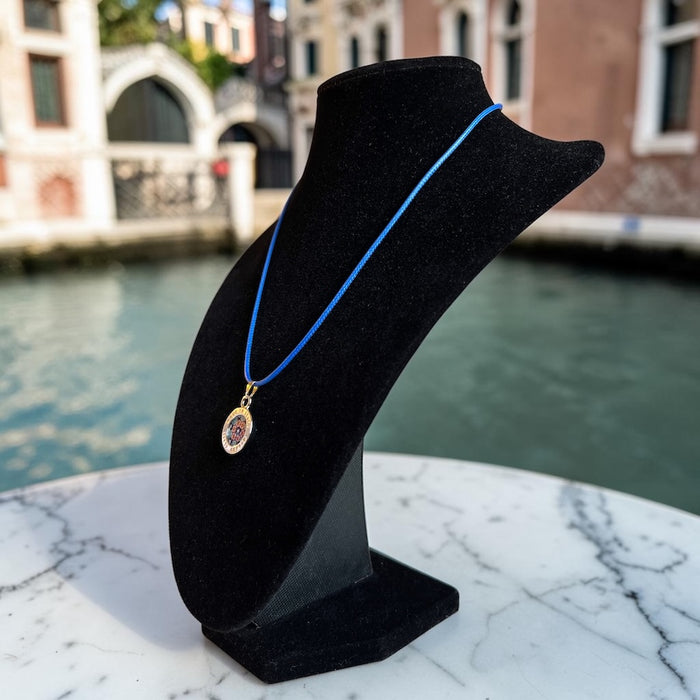 NIEUW! Murano halsketting 'Lecce' Blu