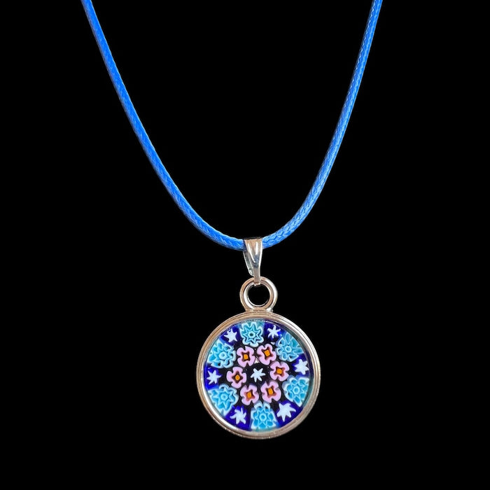 NIEUW! Murano halsketting 'Lecce' Blu