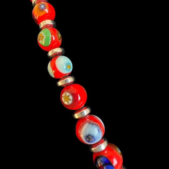 Murano glas halsketting 'Novara' Rosso