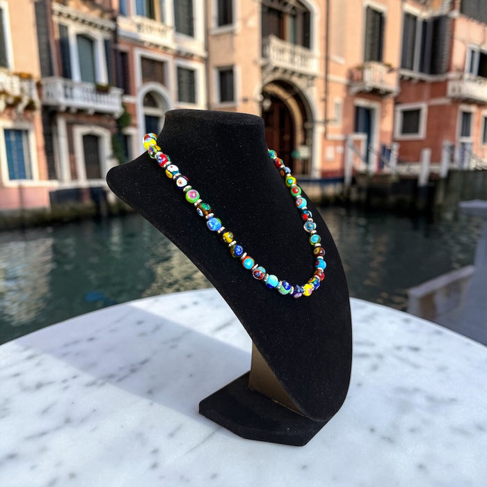 Murano glas halsketting 'Novara' Multicolore