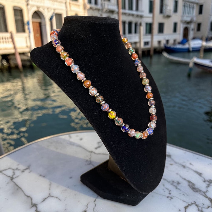 Murano halsketting 'Palermo' Argento Multicolore