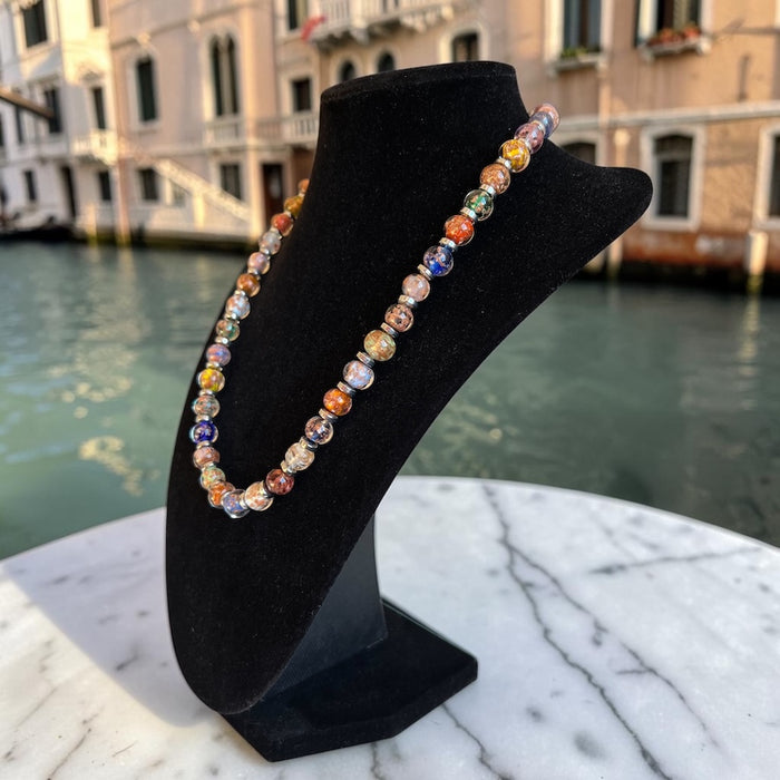 Murano halsketting 'Palermo' Argento Multicolore