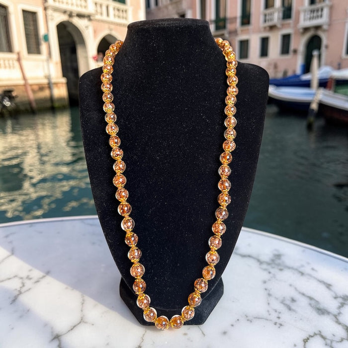 Murano halsketting 'Palermo' Marrone/Oro
