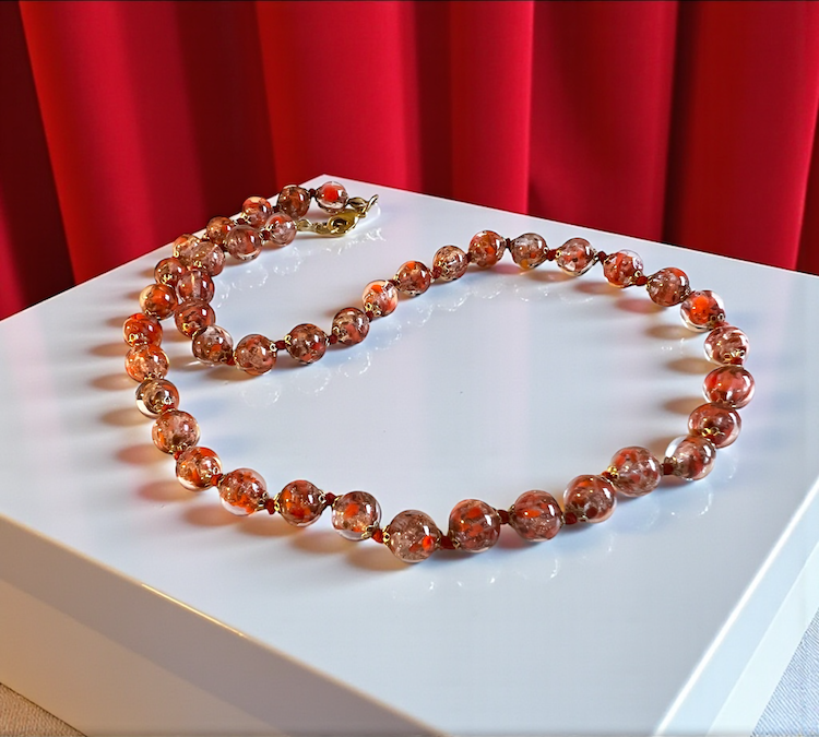 Murano halsketting 'Palermo' Rosso