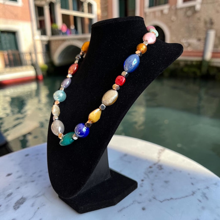 NIEUW! Murano glas halsketting 'Ravello'