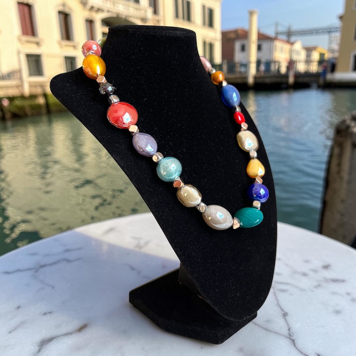 NIEUW! Murano glas halsketting 'Ravello'