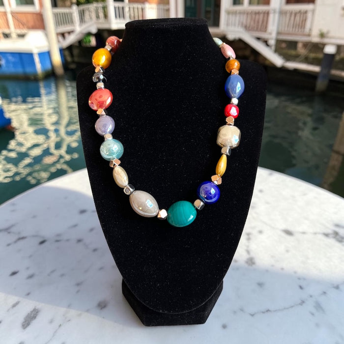 NIEUW! Murano glas halsketting 'Ravello'