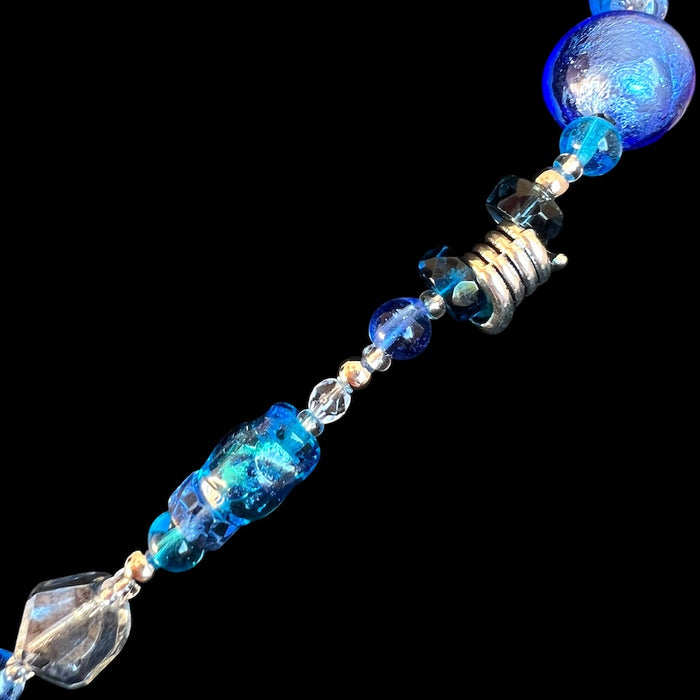 Murano glas halsketting 'Roma' Aqua