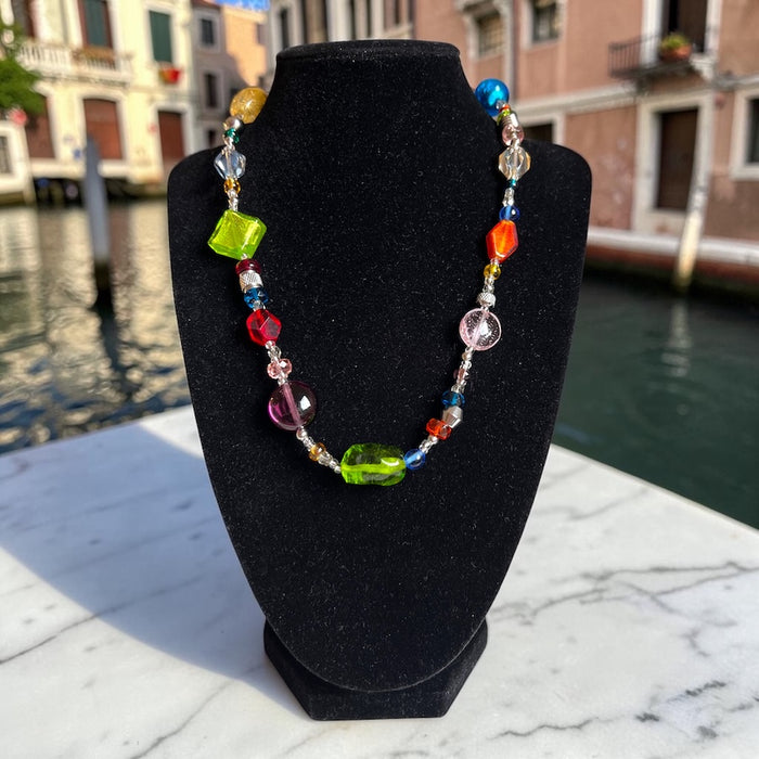 Murano glas halsketting 'Roma' Multicolore
