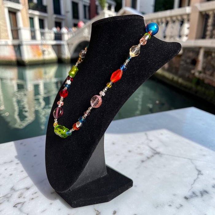 Murano glas halsketting 'Roma' Multicolore