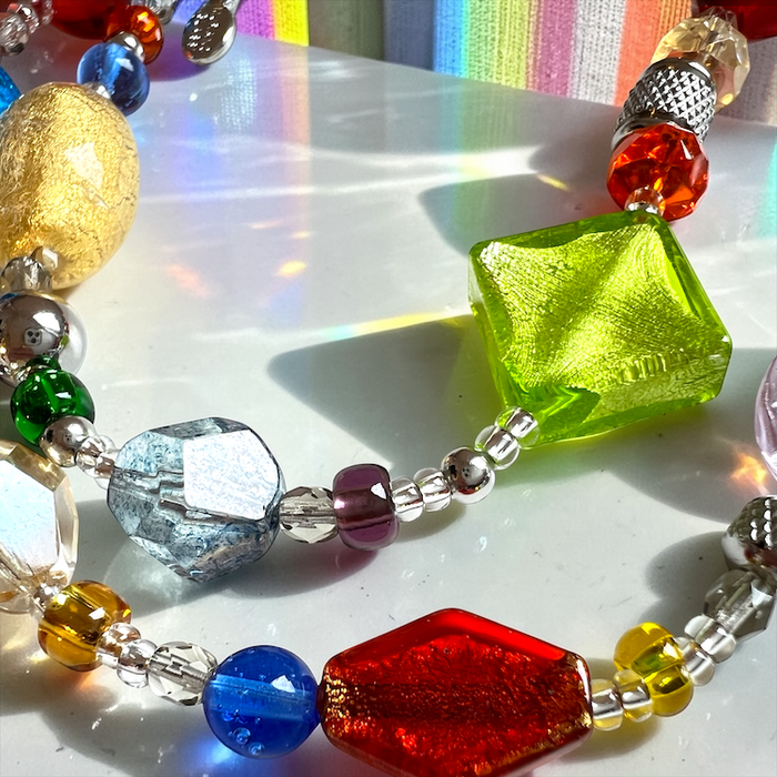 Murano glas halsketting 'Roma' Multicolore