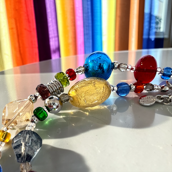 Murano glas halsketting 'Roma' Multicolore