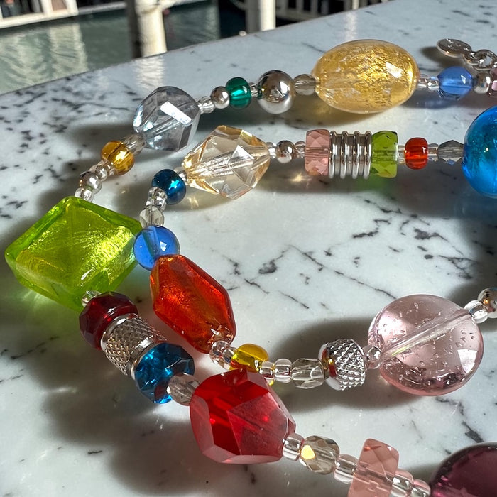 Murano glas halsketting 'Roma' Multicolore