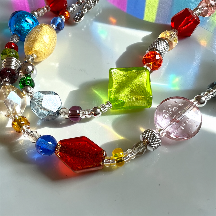 Murano glas halsketting 'Roma' Multicolore