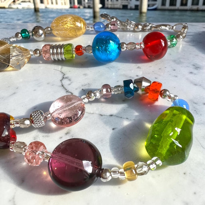 Murano glas halsketting 'Roma' Multicolore