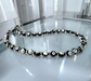 Murano glas halsketting San Remo nero zwart handgemaakt Venetiaans glas