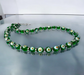 Murano glas halsketting San Remo verde groen handgemaakt Venetiaans glas 