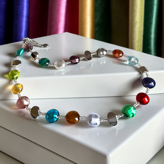 Murano halsketting 'Sienna' Multicolore