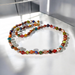 Murano glas halsketting Palermo multicolore - handgemaakt kleurrijk Venetiaans glas