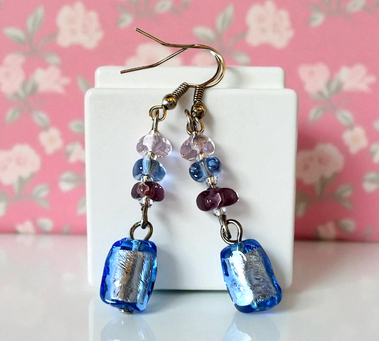 Murano glas halsketting set Bellagio multicolor handgemaakt Venetiaans glas