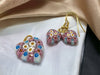 Murano glas oorbellen en hanger set Sassari - handgemaakt Venetiaans glas