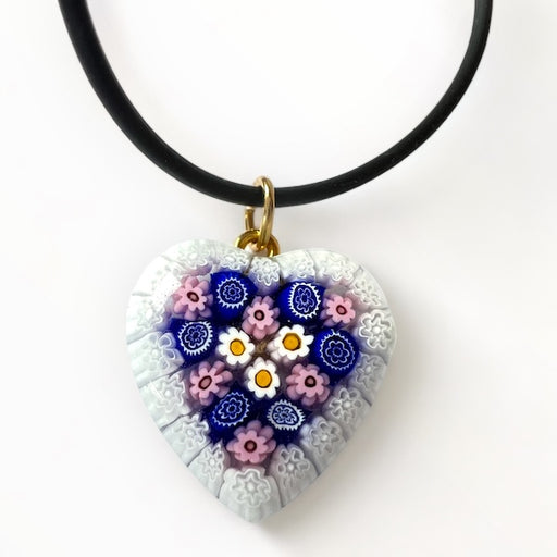 Murano glas hanger Amalfi Margherita - handgemaakte madeliefje hanger in Venetiaans glas