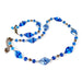 Murano glas halsketting set Arezzo aqua blauw handgemaakt Venetiaans glas