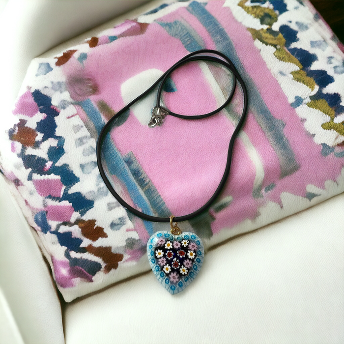 Murano glas hanger Amalfi Papavera - handgemaakte klaproos hanger in Venetiaans glas