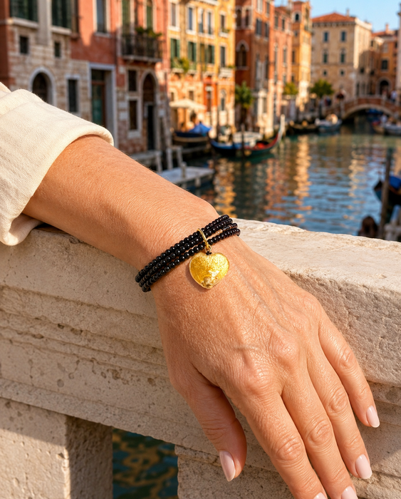 Sieradenset ‘Napoli’ – handgemaakt Murano glas met 24k goud