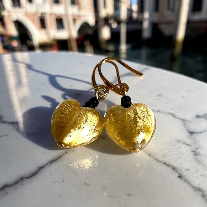 Sieradenset ‘Napoli’ – handgemaakt Murano glas met 24k goud
