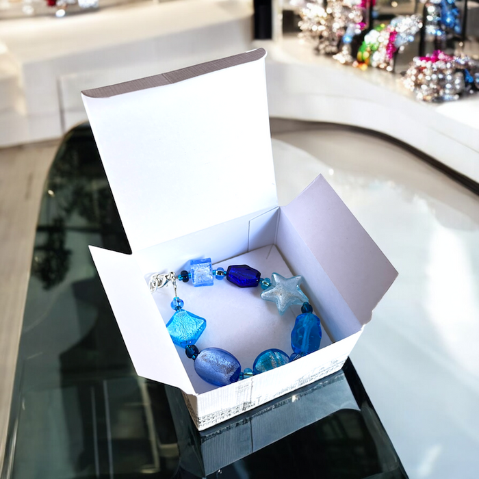 Murano glas geschenkverpakking groot - luxe giftbox voor halskettingen
