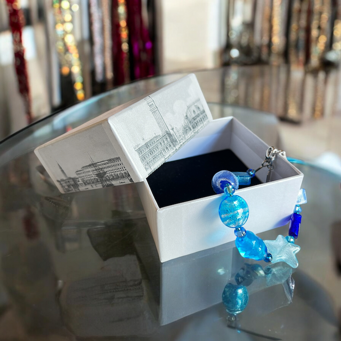 Murano glas geschenkverpakking groot - luxe giftbox voor halskettingen
