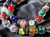 Murano glas halsketting Palermo zilver multicolor handgemaakt Venetiaans glas