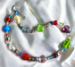 Murano glas halsketting Roma multicolore multikleuren handgemaakt Venetiaans glas