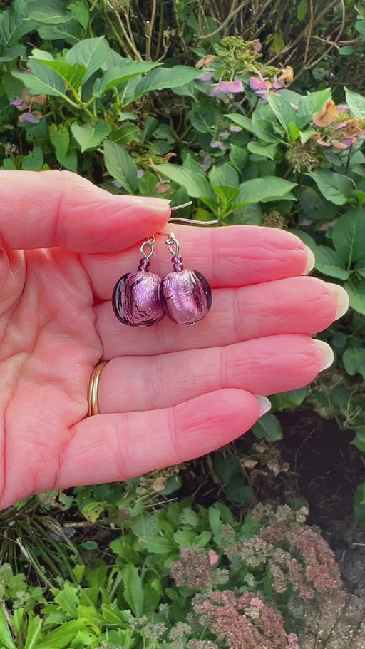 Murano glazen oorbellen Genova - handgemaakt Venetiaans glas met elegante uitstraling