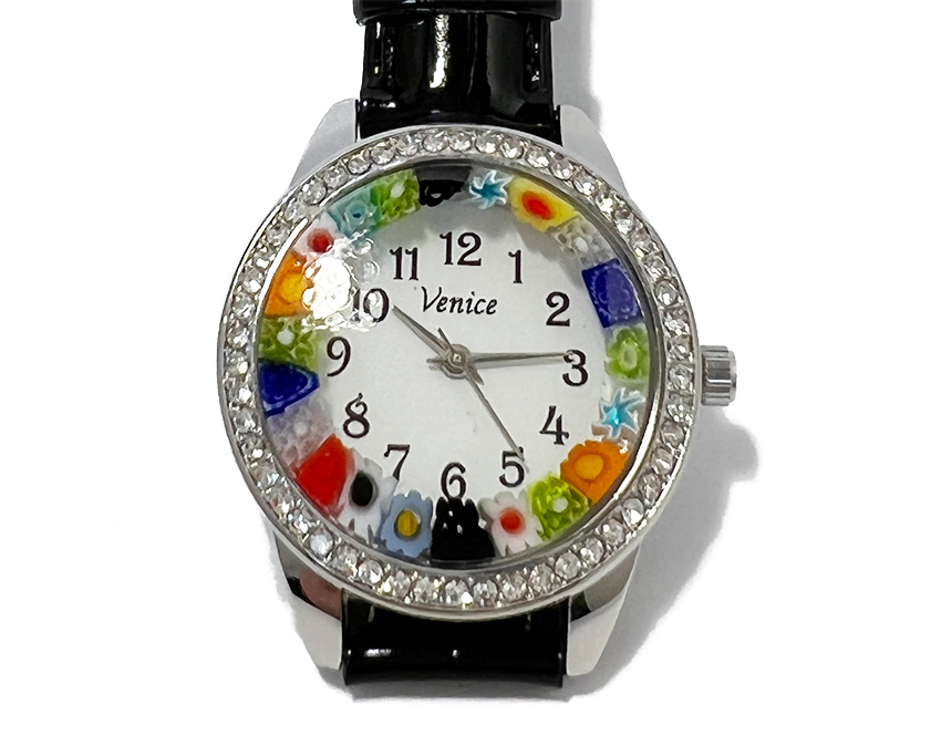 Millefiori horloge 'Lucca' Avorio